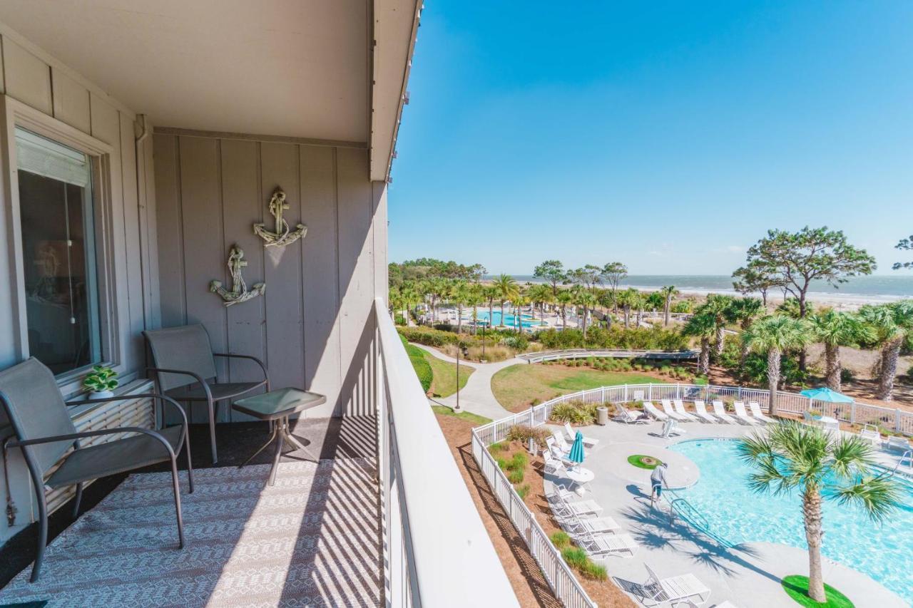 הילטון הד איילנד Stunning Views!!-Oceanfront Villa-Heated Pool-Private Balcony-Tiki Bar-Walk To Coligny Plaza מראה חיצוני תמונה